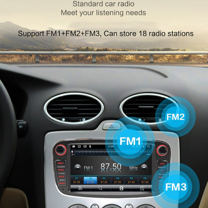 For Ford Focus 7 Inch HD Android Navigation Bluetooth RDS Radio, Size: 2+64G(Black) - Car MP3 & MP4 & MP5 by PMC Jewellery | Online Shopping South Africa | PMC Jewellery | Buy Now Pay Later Mobicred