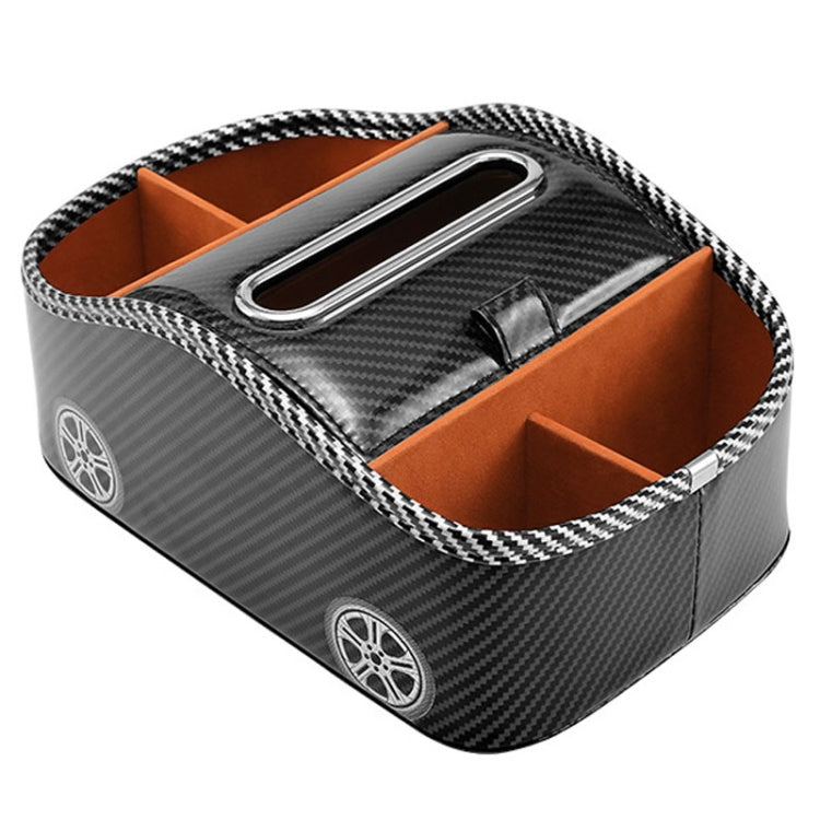 Cat Supplies Leather Storage Box Car Split Paper Tissue Box, Color: Carbon Fiber Silver - Stowing Tidying by PMC Jewellery | Online Shopping South Africa | PMC Jewellery | Buy Now Pay Later Mobicred