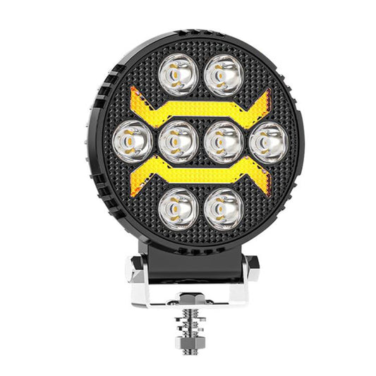 4 Inch Round Mixed Luminous Arch Bridge Angel Eye Car Work Light(X5) - Work Lights by PMC Jewellery | Online Shopping South Africa | PMC Jewellery | Buy Now Pay Later Mobicred