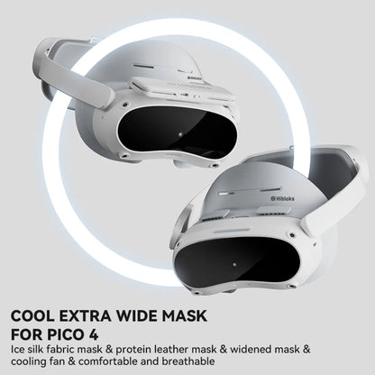 For PICO 4 Hibloks VR Glasses Face Cushion Protector Pad With Fan, Spec: 1pc PU Cotton - VR Accessories by Hibloks | Online Shopping South Africa | PMC Jewellery | Buy Now Pay Later Mobicred