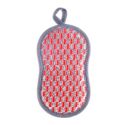 5pcs Double-sided Absorbent Kitchen Dishwashing Sponge Multifunctional Cleaning Rag, Style: Red - Cleaning Tools by PMC Jewellery | Online Shopping South Africa | PMC Jewellery | Buy Now Pay Later Mobicred