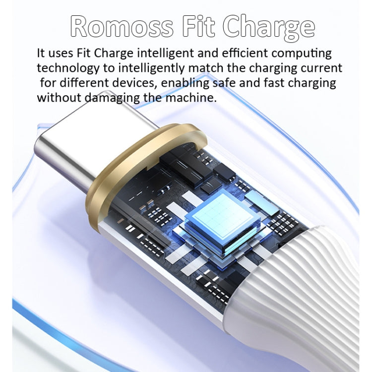 ROMOSS PD100W 3-In-1 Retractable Data Cable Type-C/USB-C To 8 Pin & Type-C & Micro Line 1.1m(Purple) - Multifunction Cable by ROMOSS | Online Shopping South Africa | PMC Jewellery | Buy Now Pay Later Mobicred