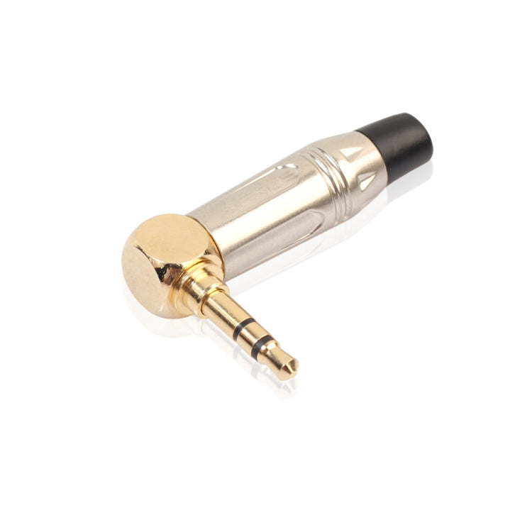 Zinc Alloy L-Shaped 90 Degree 3.5mm Stereo Headset Wire Welding Plug - Audio Adapter by PMC TechLife | Online Shopping South Africa | PMC TechLife
