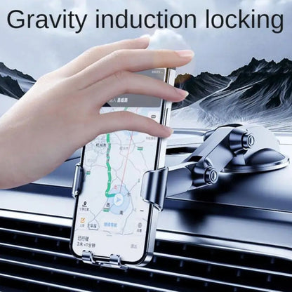 SHUNWEI SD-1132B Car Phone Suction Cup + Air Vent Holder Gravity Sensing Support Bracket(Blue) - Car Holders by SHUNWEI | Online Shopping South Africa | PMC Jewellery | Buy Now Pay Later Mobicred