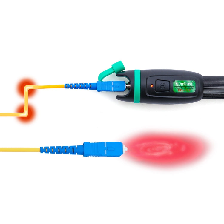 KomShine Metal Visible Laser Light Source Fiber Optic Red Light Pen, Model: KFL-11P-30MW - Fiber Optic Test Pen by KomShine | Online Shopping South Africa | PMC Jewellery | Buy Now Pay Later Mobicred