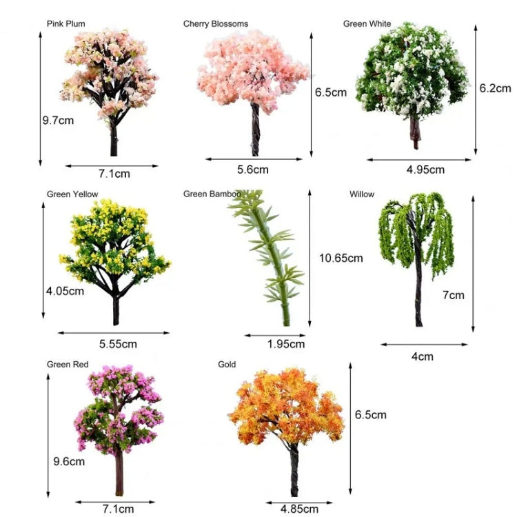 5pcs Micro Landscape Ornaments Simulated Christmas Trees Succulent Accessories Materials, Style: Cherry Blossoms - Ornaments by PMC Jewellery | Online Shopping South Africa | PMC Jewellery