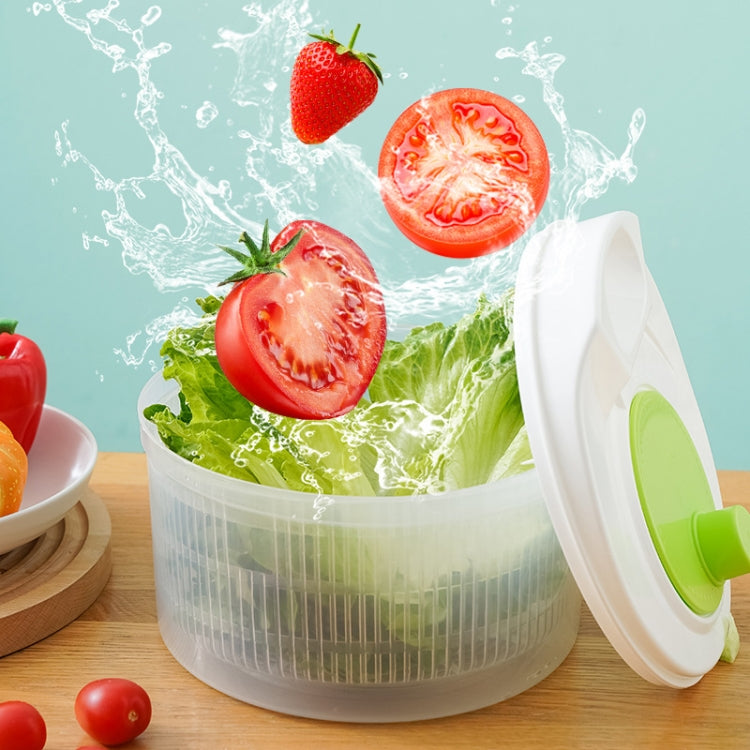 Multifunctional Vegetable Dehydrator Large Capacity Kitchen Drain Basket Household Grater Slicer(Green) - Filters by PMC TechLife | Online Shopping South Africa | PMC TechLife | Buy Now Pay Later Mobicred