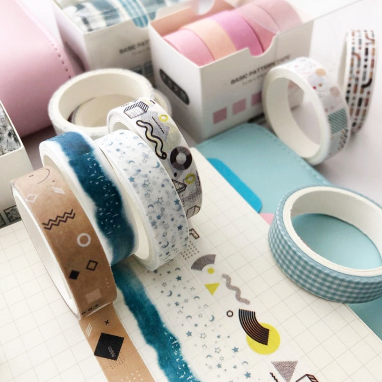 5rolls /Box 3m Washi DIY Decoration Handbook Tape Set, Color: Pine - Tape & Solid glue by PMC Jewellery | Online Shopping South Africa | PMC Jewellery