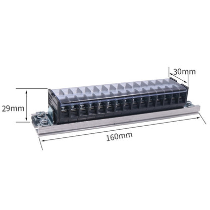 CHINT TD-1515 Terminal Block Rail Type Wiring Block Paralleling Wires Wire Connector - Booster Cable & Clip by CHNT | Online Shopping South Africa | PMC Jewellery | Buy Now Pay Later Mobicred