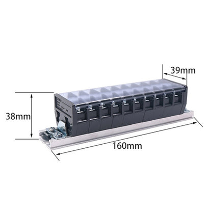 CHINT TD-2010 Terminal Block Rail Type Wiring Block Paralleling Wires Wire Connector - Booster Cable & Clip by CHNT | Online Shopping South Africa | PMC Jewellery | Buy Now Pay Later Mobicred