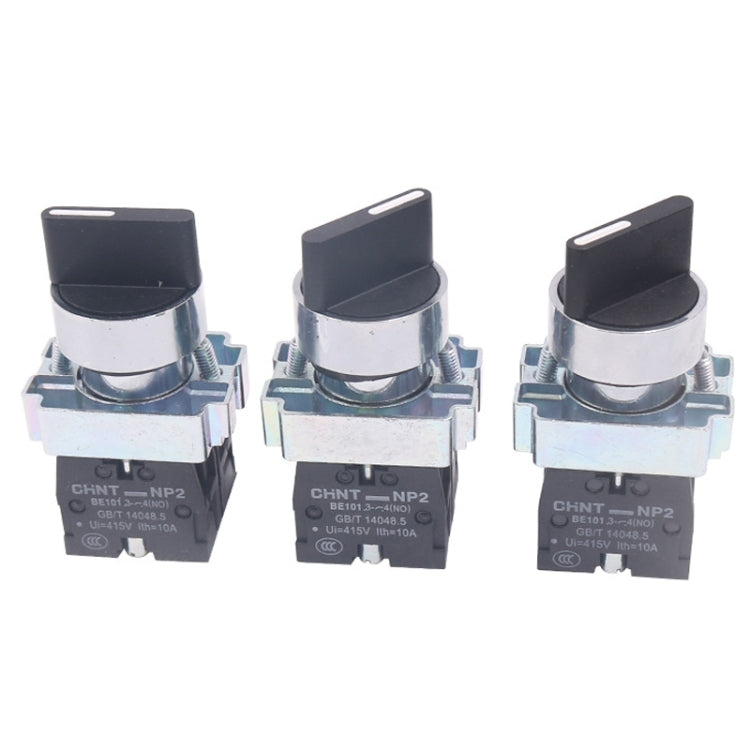 CHINT NP2-BD21 2 Gear Self-locking 1NO Power Transfer Switch Short Handle Master Knob 22mm - Car Switches by CHINT | Online Shopping South Africa | PMC TechLife | Buy Now Pay Later Mobicred