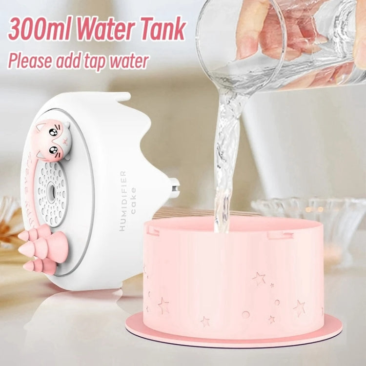 M328 Mini USB Plug-in Desktop Night Light Cartoon Cake Silent Spray Humidifier(Green) - free shipping - PMC TechLife - Order now!