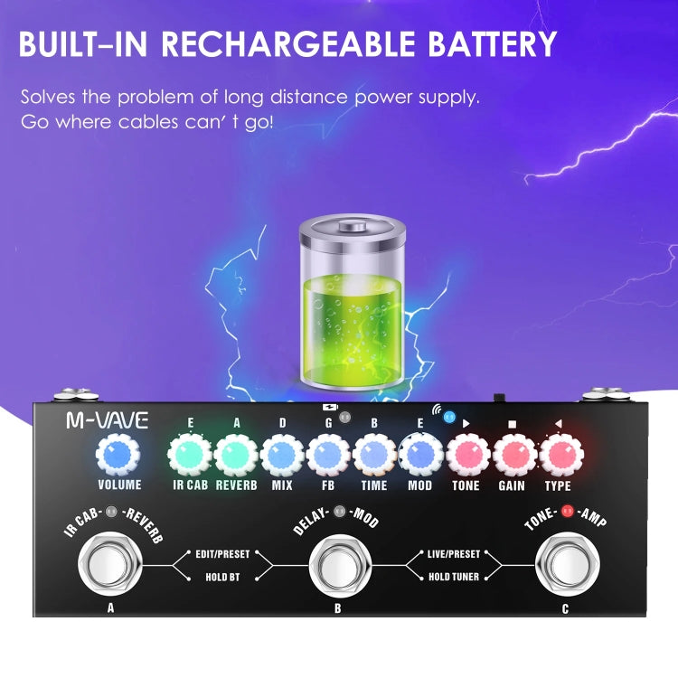 M-VAVE Cube Baby Guitar Effect Device Guitar Accessories - free shipping - PMC Jewellery - Order now!