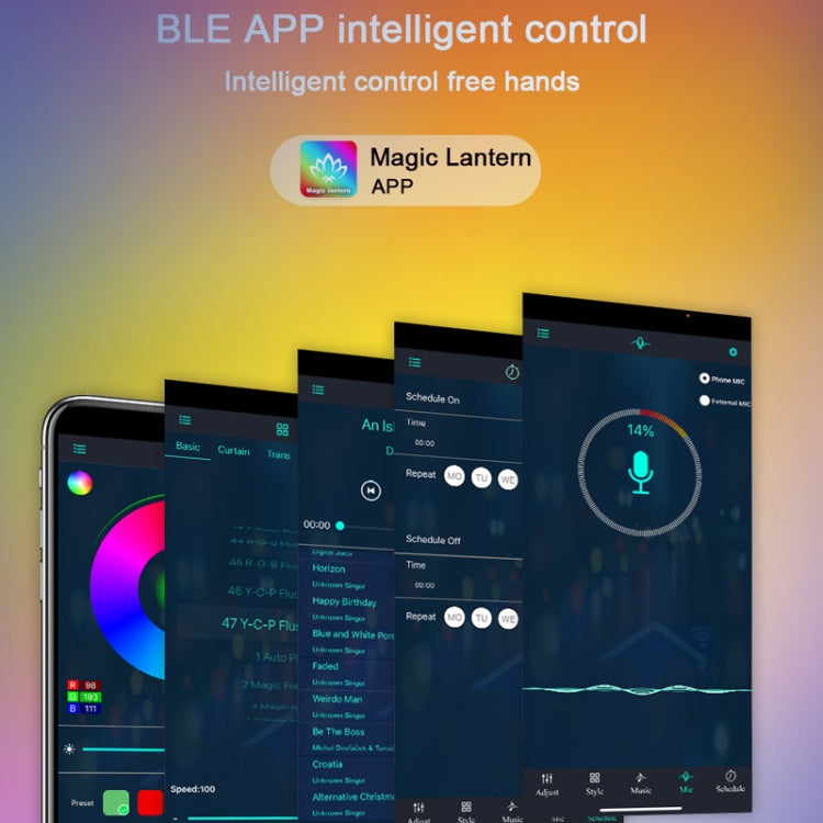 4pcs+3 Corners Bluetooth 12V RGBIC Splicing Wall Light Intelligent Remote Control Indoor Decorative Ambient Lights(US Plug) - Novelty Lighting by PMC TechLife | Online Shopping South Africa | PMC TechLife | Buy Now Pay Later Mobicred