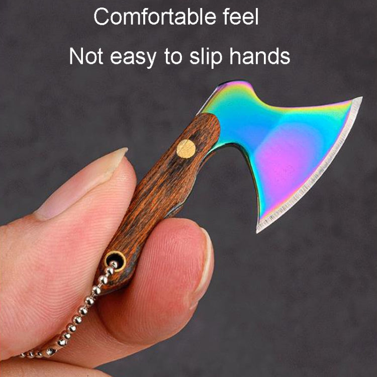 Mini Knife Keychain Portable Removal Express Pendant Accessory With Holster, Model: Axe Gold - Burin &Cutting Knife by PMC TechLife | Online Shopping South Africa | PMC TechLife