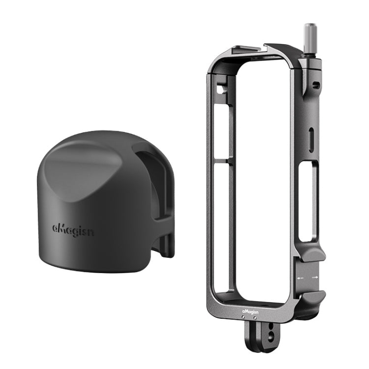 For Insta360 X3 AMagisn Metal Rabbit Cage Protective Frame Accessories, Spec: With Lens Cover - Mount & Holder by aMagisn | Online Shopping South Africa | PMC Jewellery | Buy Now Pay Later Mobicred