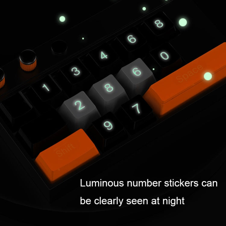 Keyboard Shaped Temporary Parking Number Plate Ornaments Car Interior Decoration Supplies(Orange Black) - Parking Card by PMC Jewellery | Online Shopping South Africa | PMC Jewellery | Buy Now Pay Later Mobicred