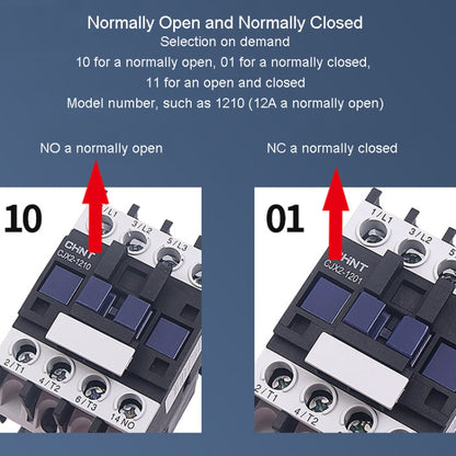 CHNT CJX2-9511 95A 220V Silver Alloy Contacts Multi-Purpose Single-Phase AC Contactor - Relays by CHNT | Online Shopping South Africa | PMC Jewellery | Buy Now Pay Later Mobicred