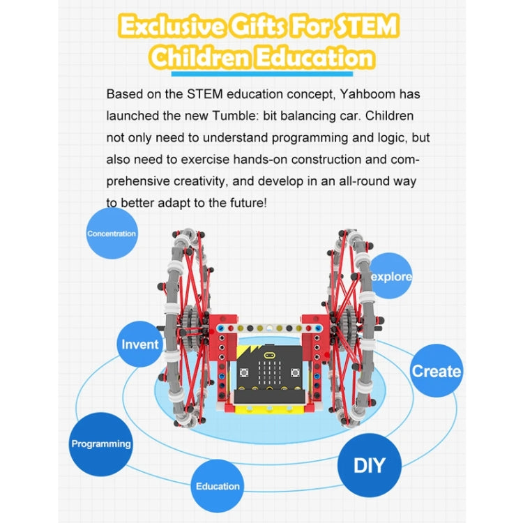 Yahboom Micro: Bit Self-Balancing Block Building Programmable APP Control Robot Kit, Spec: Tumblebit Pack - Components Kits by Yahboom | Online Shopping South Africa | PMC Jewellery