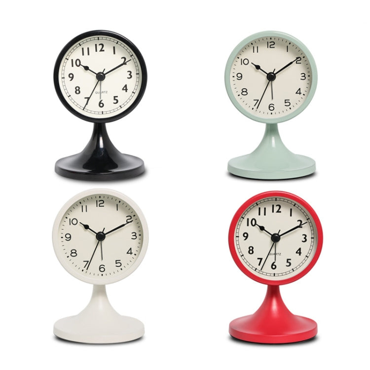 Metal Retro Silent Table Alarm Clock Student Bedside Clock With Night Light(Black) - free shipping - PMc TechLife - Order now!