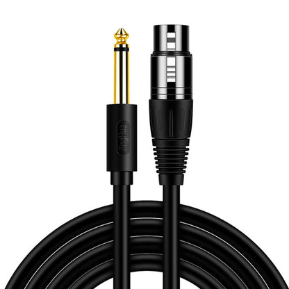 JINGHUA 6.5 Male To Female XLR Audio Cable 6.35 Three Core Balanced Microphone Mixer, Size: 10m(Black) - Microphone Audio Cable & Connector by JINGHUA | Online Shopping South Africa | PMC Jewellery | Buy Now Pay Later Mobicred