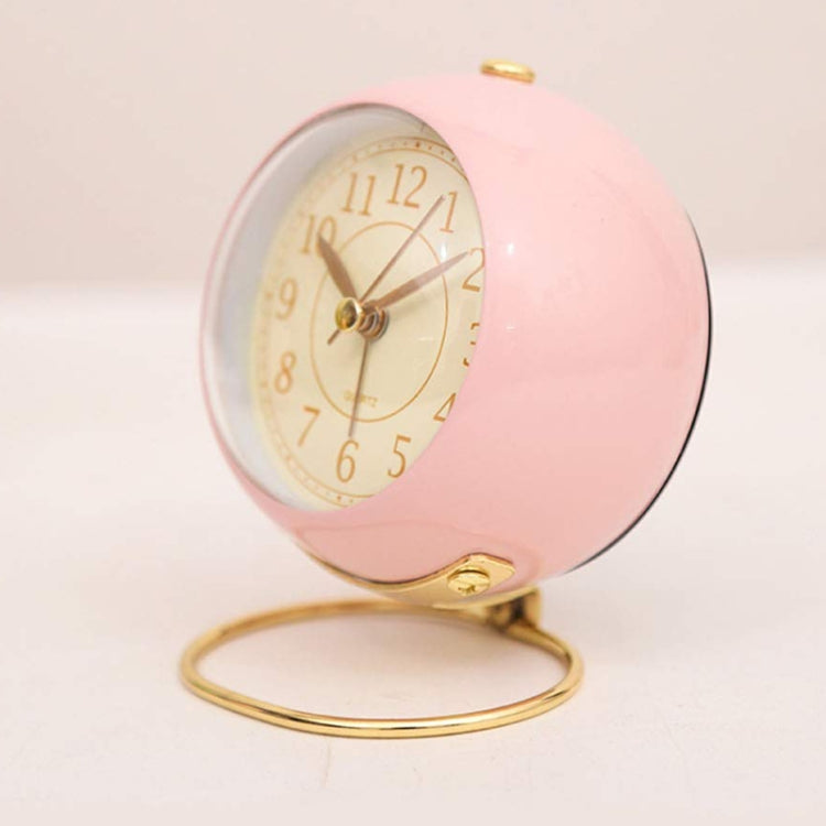 Round Metal Clock Silent Children Electronic Alarm Clock with Light(Purple) - Novelty Clock by PMc TechLife | Online Shopping South Africa | PMc TechLife | Buy Now Pay Later Mobicred
