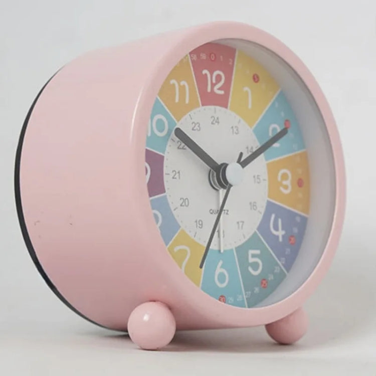 Children Educational Alarm Clock Desktop Mute Small Clock With Night Light, Style: Pink B - Novelty Clock by PMC Jewellery | Online Shopping South Africa | PMC Jewellery | Buy Now Pay Later Mobicred