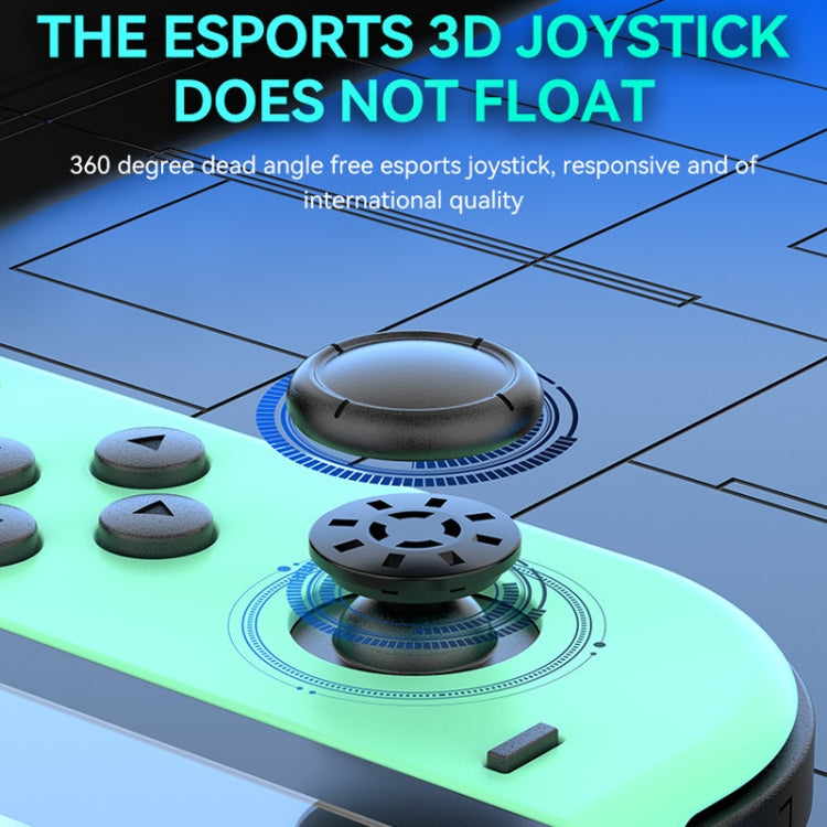 JOY-02 Gaming Left And Right Handle With RGB Lights Body Feel Bluetooth Gamepad For Switch / Switch OLED / Switch Pro / Switch Lite / Switch Joycon(White) - free shipping - PMC Jewellery - Order now!