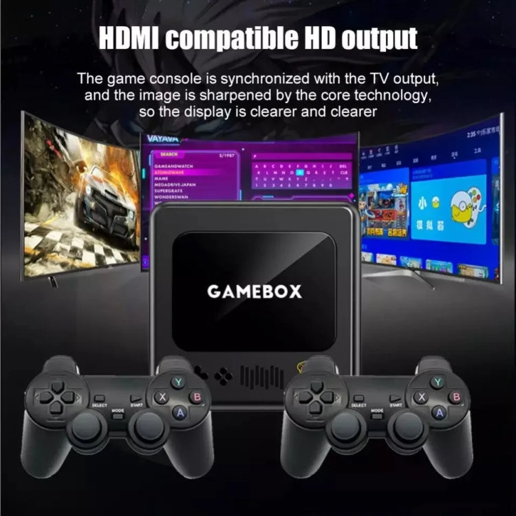 G10 GAMEBOX TV Box Dual System Wireless Android 3D Home 4K HD Game Console Support PS1 / PSP, Style: 128G 40,000+ Games (Black) - Pocket Console by PMC Jewellery | Online Shopping South Africa | PMC Jewellery | Buy Now Pay Later Mobicred