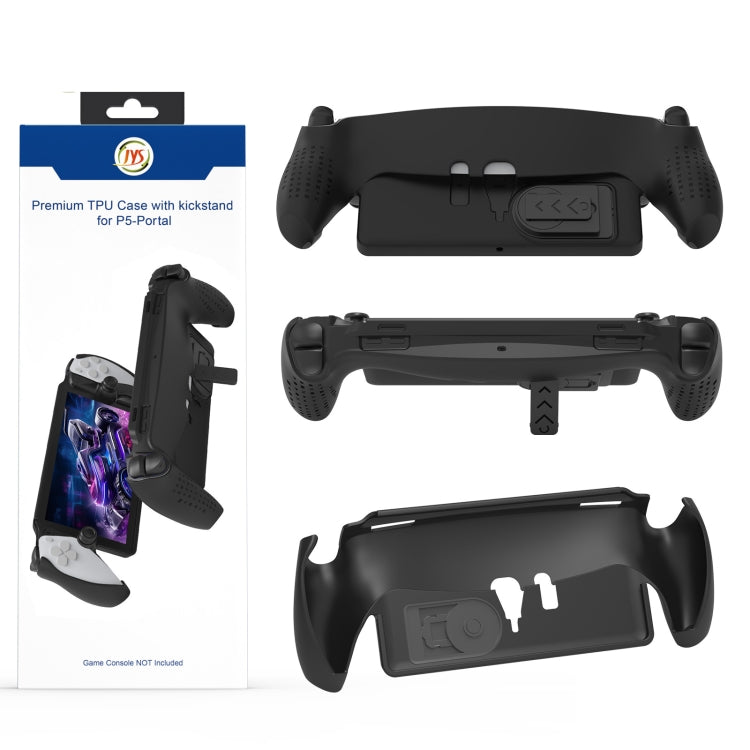 For PlayStation Portal Handle JYS TPU Protective Case With Stand(Black) - Cases by JYS | Online Shopping South Africa | PMC Jewellery | Buy Now Pay Later Mobicred