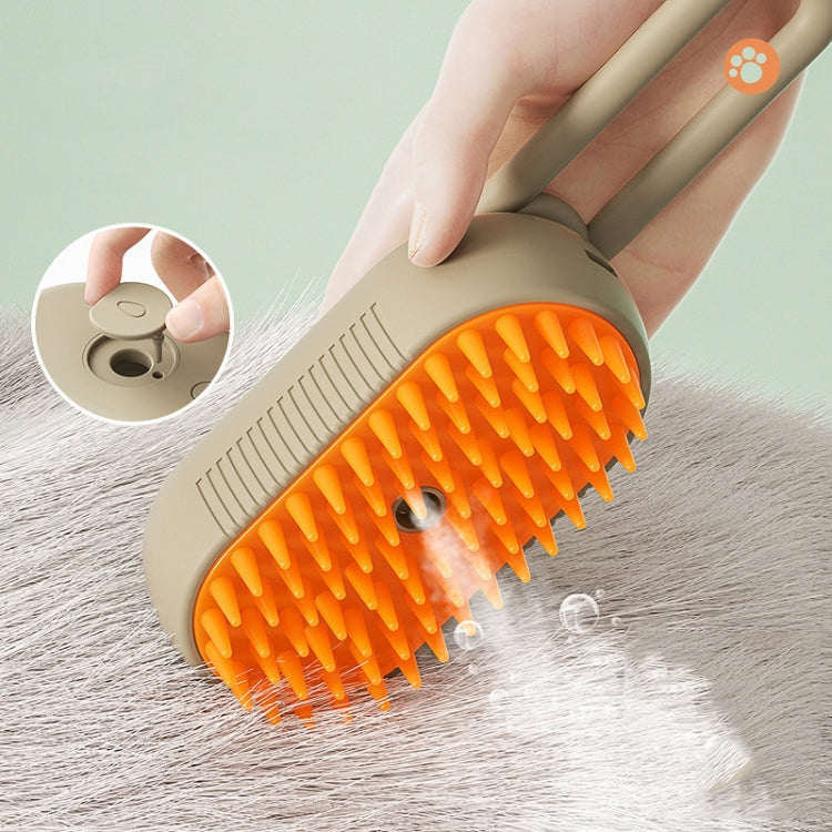 Pet Electric Spray Comb Rechargeable Cat Steamy Grooming Brush Cleaning Tool(White) - Brushes & Combs by PMC Jewellery | Online Shopping South Africa | PMC Jewellery