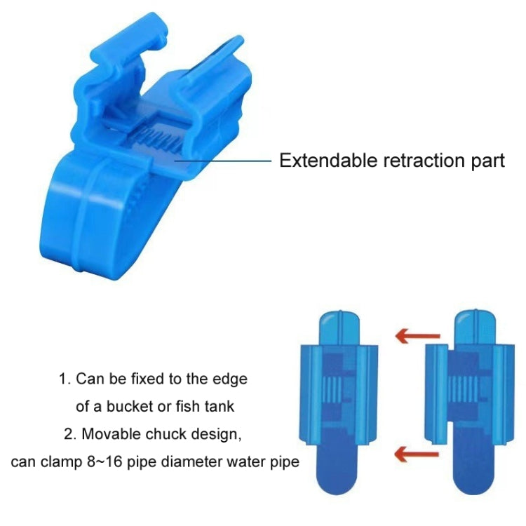 5pcs Multifunctional Fish Tank Aquarium Water Pipe Fixing Clip(Black) - Fish Tanks & Accessories by PMC TechLife | Online Shopping South Africa | PMC TechLife | Buy Now Pay Later Mobicred