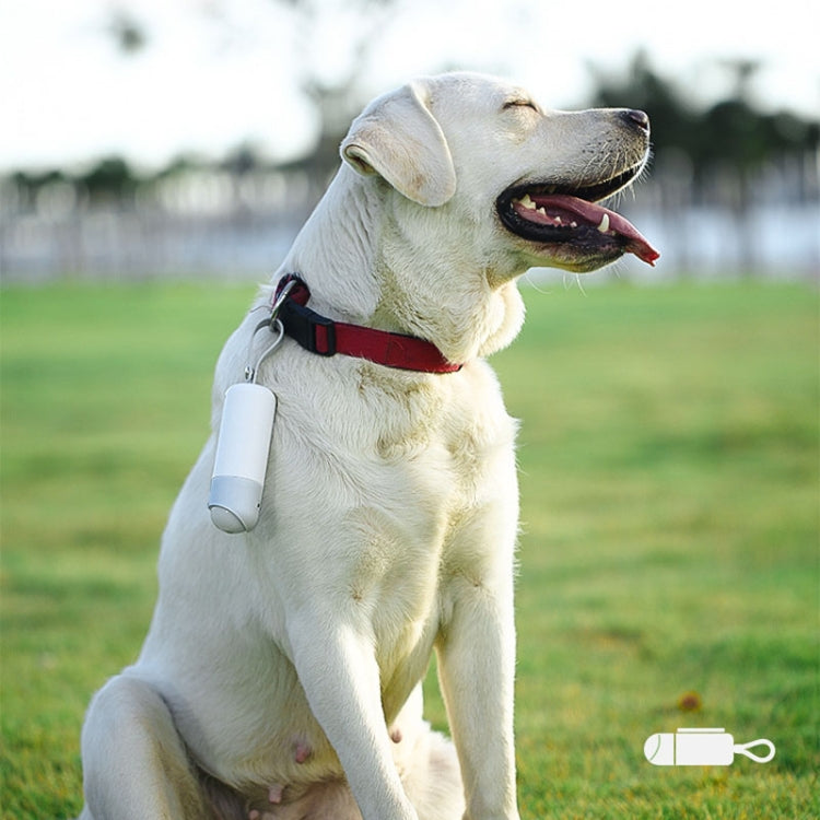 Portable Dog Poop Picker Pet Waste Bag Dispenser With LED Light(White) - Litter & Housebreaking by PMC TechLife | Online Shopping South Africa | PMC TechLife | Buy Now Pay Later Mobicred