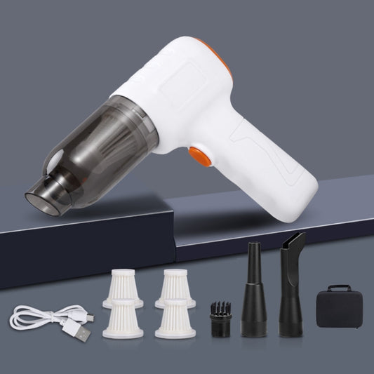 Car Vacuum Cleaner Large Suction Power Wireless Pump Inflatable Blower Handheld Small Vacuum Cleaner, Style: Brushless 260W+4 Filters+Air Bag (White) - Vacuum Cleaner by PMC Jewellery | Online Shopping South Africa | PMC Jewellery | Buy Now Pay Later Mobicred