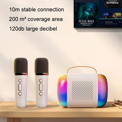 Y5 1 Microphone Portable Bluetooth Speaker Home And Outdoor Wireless Karaoke Audio(White) - Microphone by PMC Jewellery | Online Shopping South Africa | PMC Jewellery | Buy Now Pay Later Mobicred