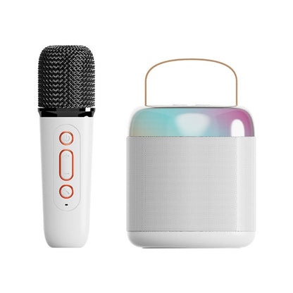 Home Portable Bluetooth Speaker Small Outdoor Karaoke Audio, Color: Y2 White(Monocular wheat) - Microphone by PMC Jewellery | Online Shopping South Africa | PMC Jewellery | Buy Now Pay Later Mobicred