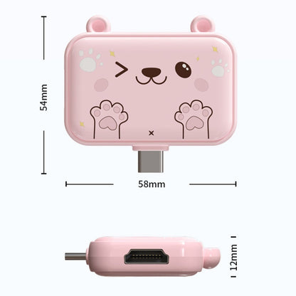 3 In 1 Type-C Docking Station USB Hub For iPad / Phone Docking Station, Port: 3C USB3.0+USB2.0 x 2 Pink - USB HUB by PMC Jewellery | Online Shopping South Africa | PMC Jewellery | Buy Now Pay Later Mobicred