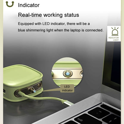 BS10H 10 In 1 Type-C Docking Station Multifunction USB Hub 100Gb Ethernet Port(Green) - USB HUB by PMC Jewellery | Online Shopping South Africa | PMC Jewellery | Buy Now Pay Later Mobicred