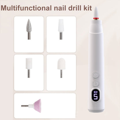 HX-10 LED Digital Display Multifunctional Nail Polisher Polishing and Exfoliating Manicure Tools(Pink) - Grinding Tools & Accessories by PMC Jewellery | Online Shopping South Africa | PMC Jewellery | Buy Now Pay Later Mobicred