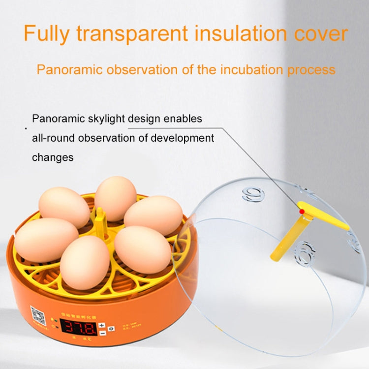 6-Eggs Small Household Experimental Children Smart Chicken Incubators, Spec: Automatic UK Plug - Incubators by PMC Jewellery | Online Shopping South Africa | PMC Jewellery