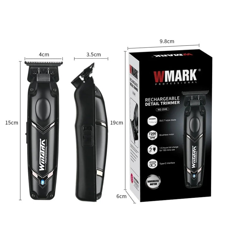 WMARK NG-2048 Brushless Motor Carving Scissors Oil Head Electric Pushing Scissors Rechargeable Barber Scissors - Hair Trimmer by WMARK | Online Shopping South Africa | PMC Jewellery