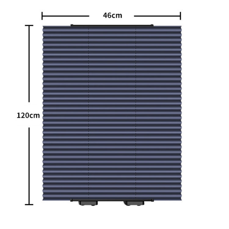 46 x 120cm Car Front Gear Auto Retractable Sunshade Household Pleated Window Covering - Sound & Heat Insulation Cotton by PMC Jewellery | Online Shopping South Africa | PMC Jewellery | Buy Now Pay Later Mobicred