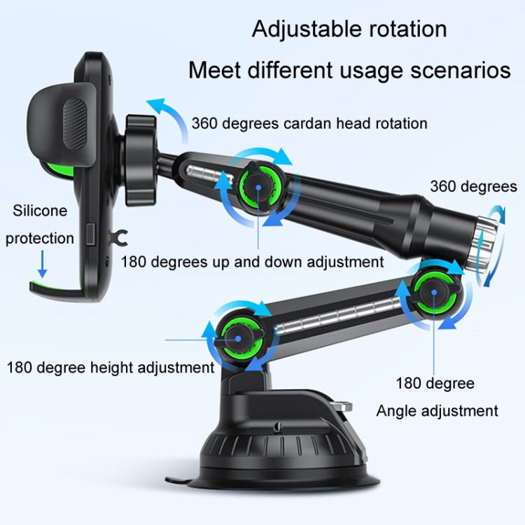 Car Windscreen Dashboard Suction Cup Phone Holder, Color: Extended Green - Car Holders by PMC Jewellery | Online Shopping South Africa | PMC Jewellery | Buy Now Pay Later Mobicred