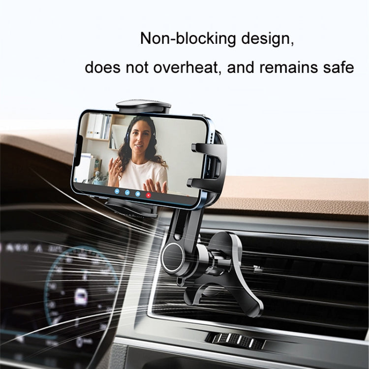 Car Air-conditioning Vent Y-shaped Base Mobile Phone Holder, Color: Ninth Generation Black - Car Holders by PMC Jewellery | Online Shopping South Africa | PMC Jewellery | Buy Now Pay Later Mobicred