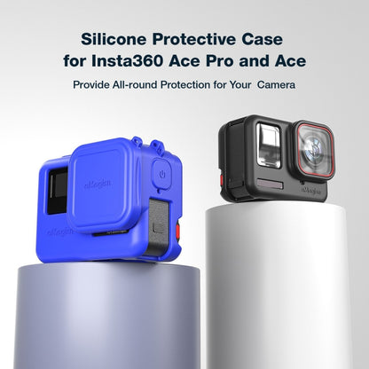 aMagisn Silicone Protection Case Sports Camera Protection Accessories For Insta360 Ace (Blue) - Case & Bags by aMagisn | Online Shopping South Africa | PMC Jewellery | Buy Now Pay Later Mobicred