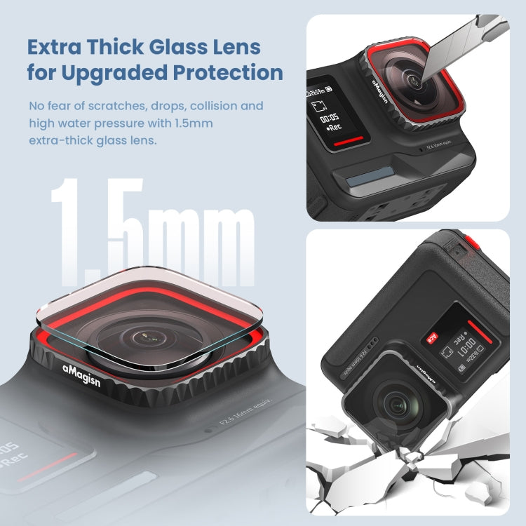 For Insta360 Ace UV aMagisn Waterproof Filter Protective Goggles Sports Camera Accessories - Len Accessories by aMagisn | Online Shopping South Africa | PMC Jewellery | Buy Now Pay Later Mobicred