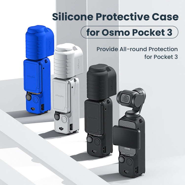 For DJI Osmo Pocket 3 AMagisn Silicone Protection Case Movement Camera Accessories, Style: 5 In 1 Gray - Case & Bags by aMagisn | Online Shopping South Africa | PMC Jewellery | Buy Now Pay Later Mobicred