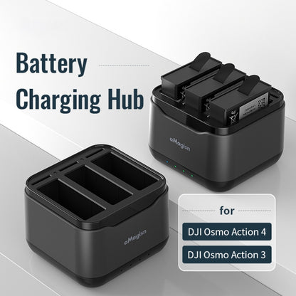For DJI Osmo Action 4 / 3 AMagisn Battery Charger Seat -  by aMagisn | Online Shopping South Africa | PMC Jewellery