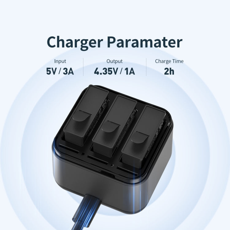 For DJI Osmo Action 4 / 3 AMagisn Battery Charger Seat - free shipping - PMC TechLife - Order now!