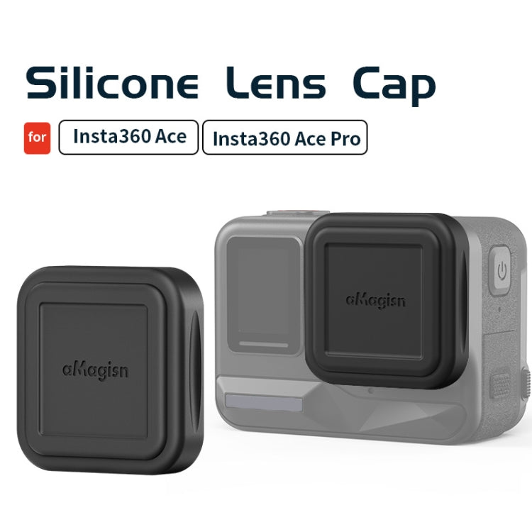 For Insta360 Ace aMagisn Silicone Lens Cap Protective Cover Sports Camera Accessories - Len Accessories by aMagisn | Online Shopping South Africa | PMC Jewellery | Buy Now Pay Later Mobicred